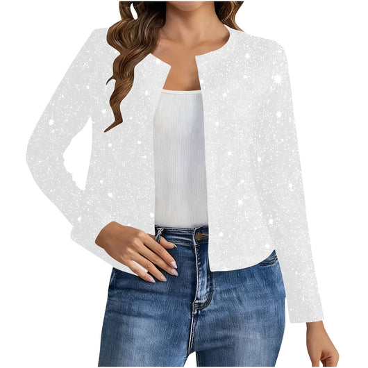 Cardigan Elegante con Detalles en Dorado para Mujer - Image 7