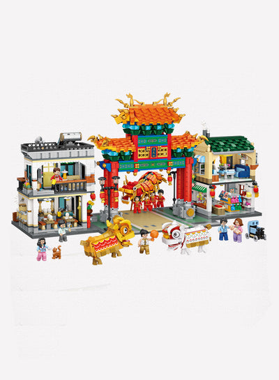 Bloques de Construcción Miniatura Barrio Chino - Puzzle 3D Coleccionable - Image 9