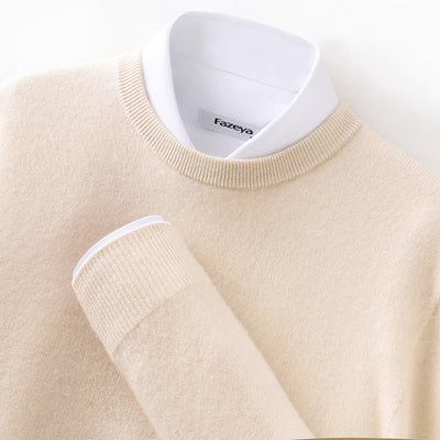 Suéter Grueso Business Casual de Manga Larga para Hombre - Otoño e Invierno - Image 18