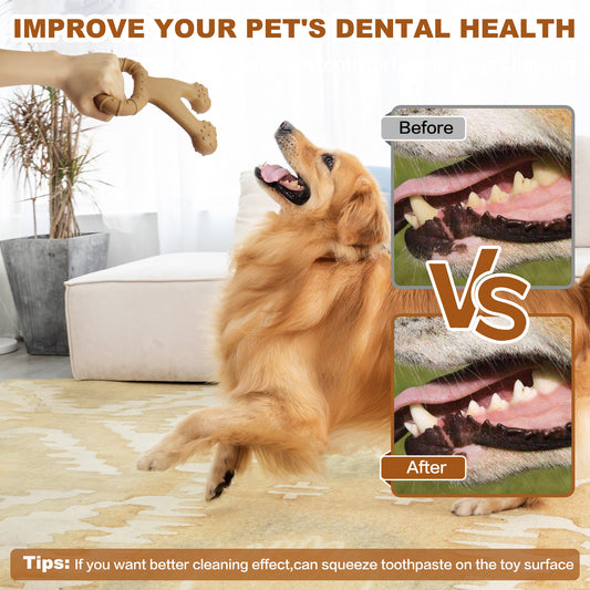 Juguete Interactivo Masticable para Perros - Limpiador de Molares