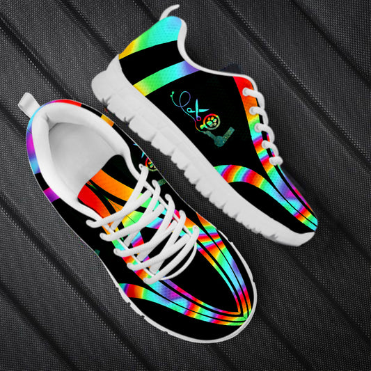 Zapatos Planos para Caminar con Cordones y Diseño de Encaje Transpirable para Mujer