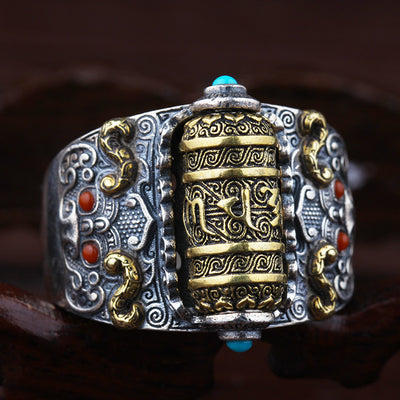 Anillo Giratorio Personalizado Ajustable Retro - Image 5