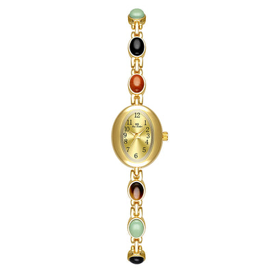 Pulsera de Jade Natural Multicolor Fu Lu Shou - Abundancia y Protección - Image 7