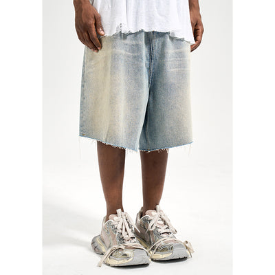 Shorts de Mezclilla Retro Holgados para Hombre - Estilo Verano - Image 4