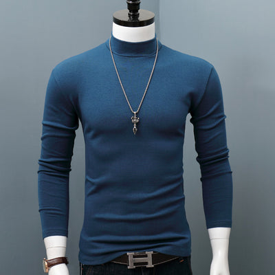 Polera de Algodón con Cuello Semifruncido de Manga Larga - Image 3