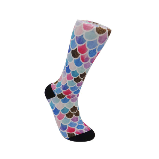 Calcetines Personalizados con Patrón de Escamas de Pez - Image 12