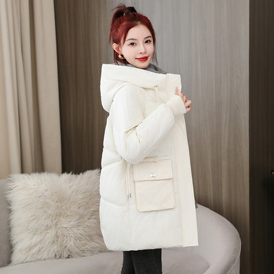 Abrigo Acolchado Grueso Talla Grande con Capucha - Algodón Cálido Invierno - Image 7