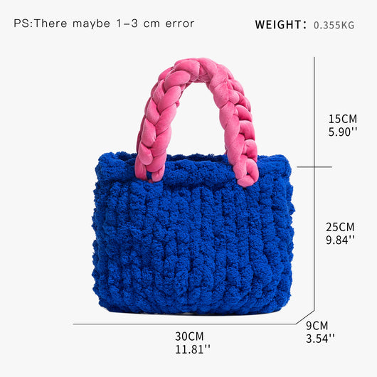 Bolsa Bucket Tejida a Mano para Mujer - Image 13
