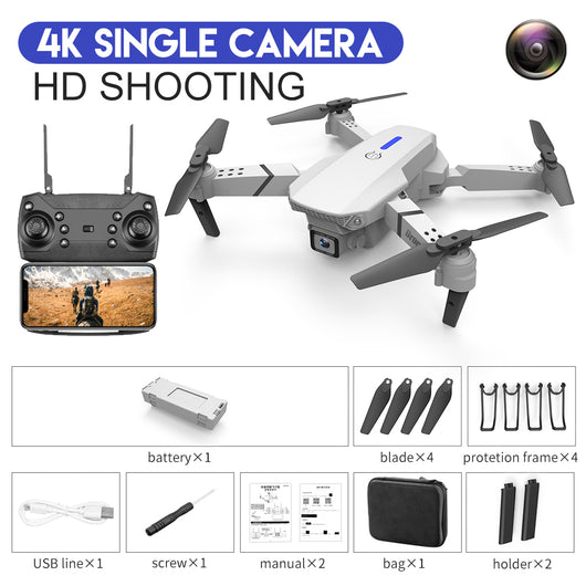 Dron E88 Cámara Dual 4K HD - Fotografía Aérea Profesional con Control Remoto - Image 5