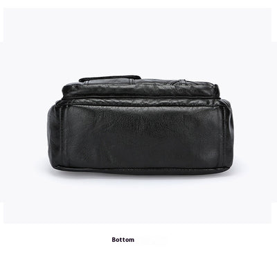 Bolso Bandolera de Cuero PU con Múltiples Compartimentos - Gran Capacidad - Image 8