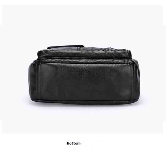 Bolso Bandolera de Cuero PU con Múltiples Compartimentos - Gran Capacidad - Image 8