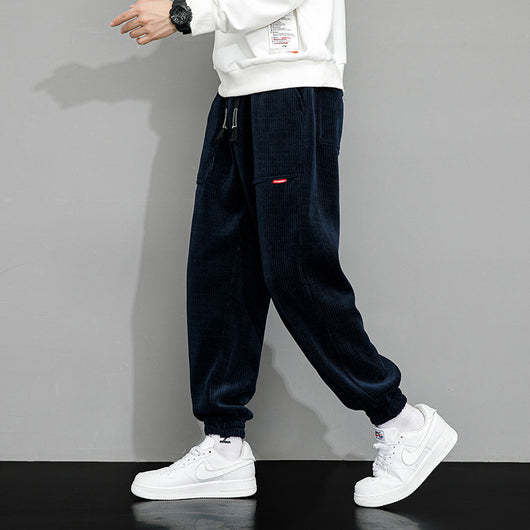 Pantalones de Pana Ancha Talla Grande para Hombre - Estilo Deportivo Casual - Image 11