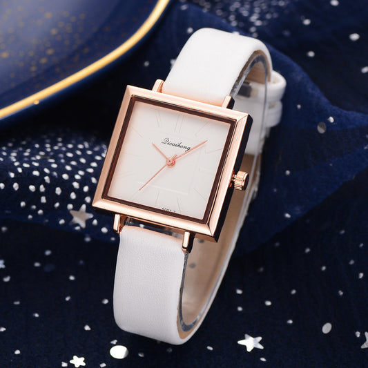 Reloj de Cuarzo Elegante para Mujer - Diseño Minimalista en Colores Puros