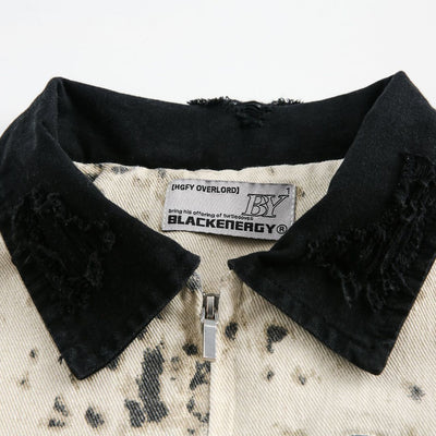 Chaqueta Pesada Estilo Retro Americano Corte Limpio - Image 4
