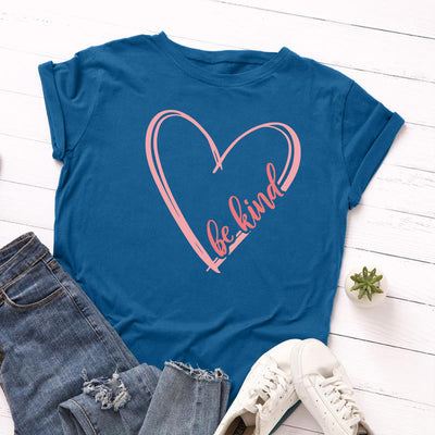 Playera Holgada para Mujer con Corazón y Cuello Redondo - Image 7