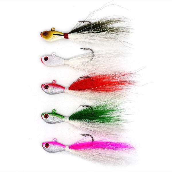 Señuelo Luminoso para Pesca en Mar con Cabello de Venado Multicolor