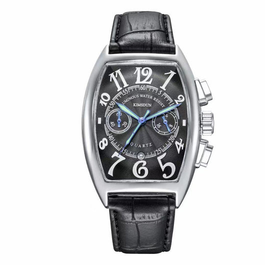 Reloj Casual para Hombre Diseño Barril Cuarzo Resistente - Image 7