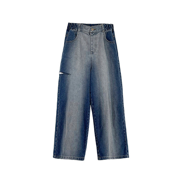 Jeans Rectos con Degradado para Niñas