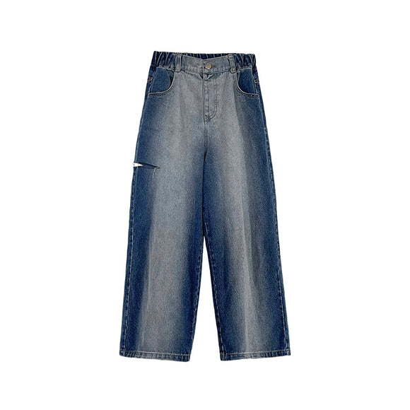 Jeans Rectos con Degradado para Niñas