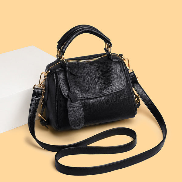 Bolsa Mensajera de Cuero Genuino - Bandolera Compacta Premium
