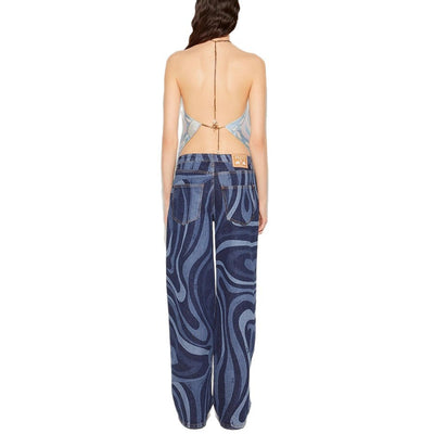 Sostén Halter Primavera Verano con Estampado de Posicionamiento - Image 5