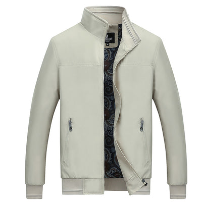 Chaqueta Casual de Hombre Cuello de Pie Primavera Otoño - Image 15