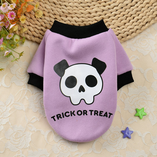 Suéter Navideño para Perros Pequeños - Diseño Calavera y Calabaza - Image 7