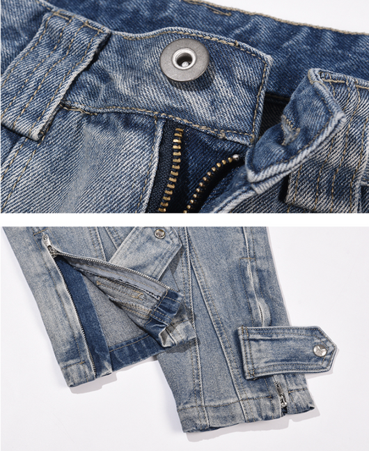 Jeans Rotos con Cortes 3D y Cierre Lateral - Image 12