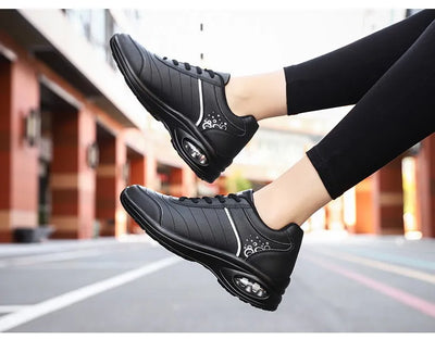 Zapatillas Deportivas para Mujer de Cuero con Suela Gruesa y Transpirabilidad - Image 26