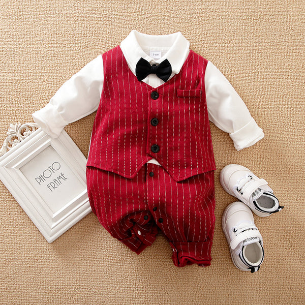 Mameluco Elegante para Bebé Niño - Ropa de Otoño