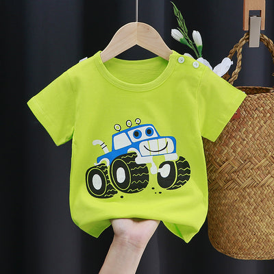 Playera Infantil de Algodón con Estampado de Dibujos Animados - Image 20