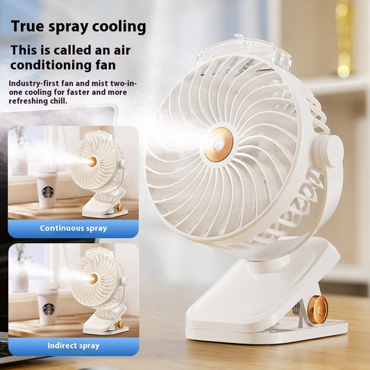 Ventilador Portátil USB con Clip y Función de Spray - Image 2