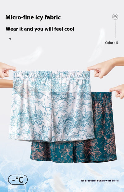 Bóxers de Seda de Hielo para Hombre - Pantalones Cómodos para Casa - Image 19