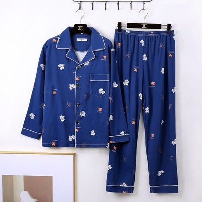 Pijama Minimalista de Manga Larga para Hombre - Image 7