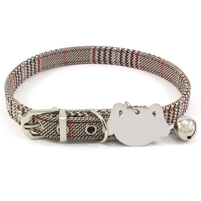 Collar para Mascotas con Grabado Láser Doble Cara y Campana de Latón - Image 9