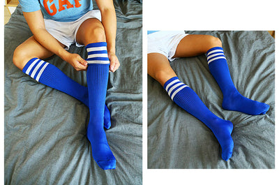 Calcetines Largos Rayados hasta la Rodilla con Puño Acanalado - Image 6