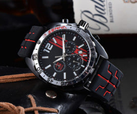 Reloj Deportivo Taijia de Cuarzo con Correa de Goma Roja y Segundero Funcional - Image 2