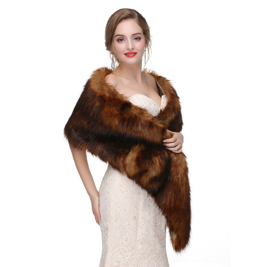 Estola de Piel de Zorro para Novia - Chal Elegante Invierno - Image 80