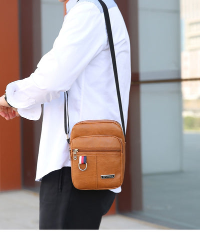 Bolsa Mensajero Vertical Casual para Hombre - Diseño Simple y Funcional - Image 12