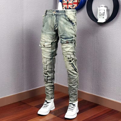 Jeans Casual Rotos para Hombre - Estilo Versátil y Moderno