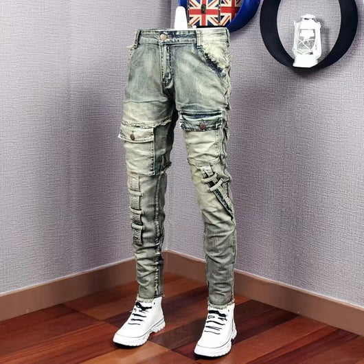 Jeans Casual Rotos para Hombre - Estilo Versátil y Moderno