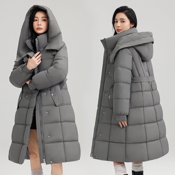 Abrigo Elegante Ajustado de Largo Medio para Mujer
