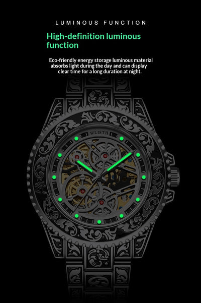 Reloj Automático Luminoso para Hombre - Diseño Vintage Clásico - Image 11