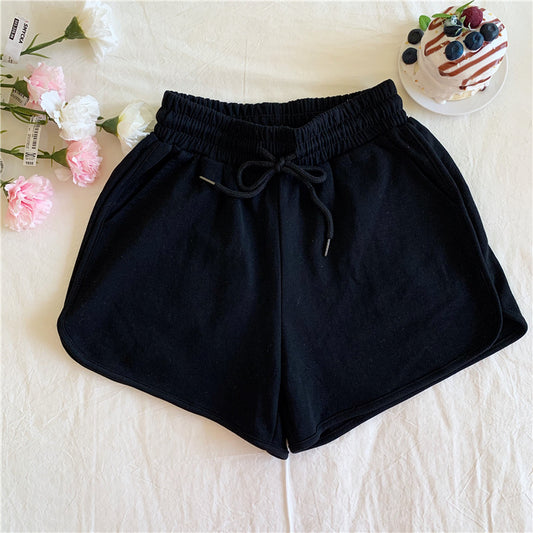 Pantalones Deportivos Cómodos de Cintura Alta - Shorts Holgados para Correr y Actividades Casuales