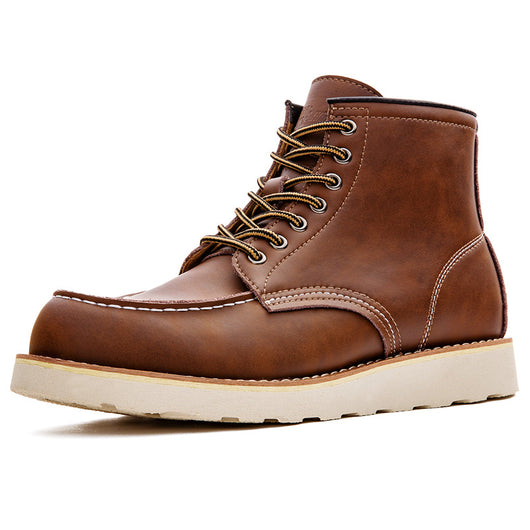 Botas de Motocicleta de Cuero Premium para Hombre - Caña Media-Alta - Image 3
