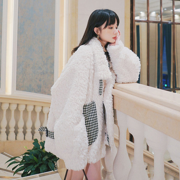 Chaqueta de Lana Gruesa para Otoño e Invierno