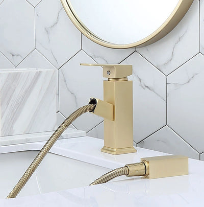 Grifo Monomando Nordic Dorado Cepillado para Agua Fría y Caliente - Image 8