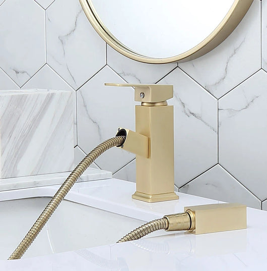 Grifo Monomando Nordic Dorado Cepillado para Agua Fría y Caliente - Image 8