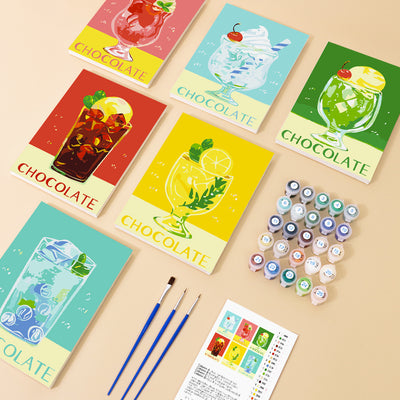 Kit de Pintura al Óleo Digital DIY - Paisajes y Flores - Image 42