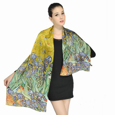 Pañoleta Larga de Satén Crepe para Mujer 160x45 cm - Image 4